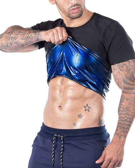 Beer Belly Corset Round Neck Fitness Short Sleeve