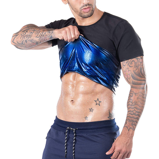 Beer Belly Corset Round Neck Fitness Short Sleeve