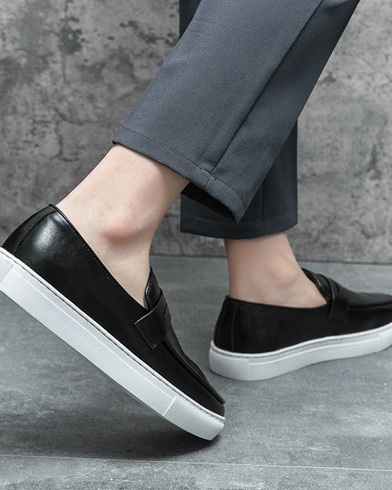 Plus Size Board Shoes Male Business Casual Leather Shoes