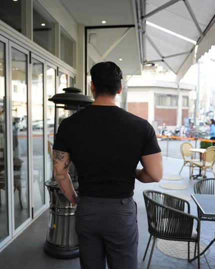 Men's Summer Sports Fitness Casual Round Neck Stretch Crew Neck Short Sleeve