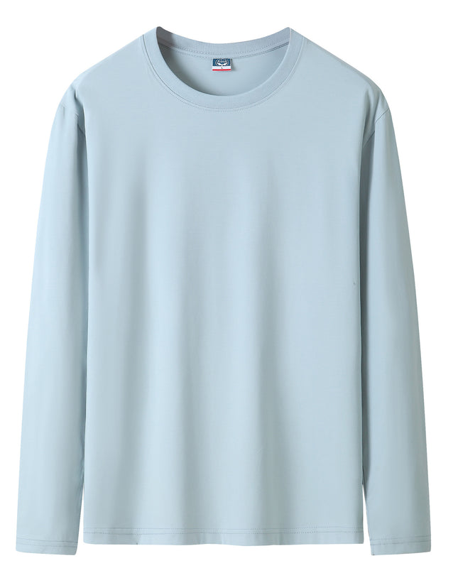 New Cotton Long Sleeve Printed Round Neck T-Shirt