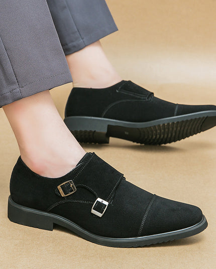 Men's Fashion Black Business Leather Shoes