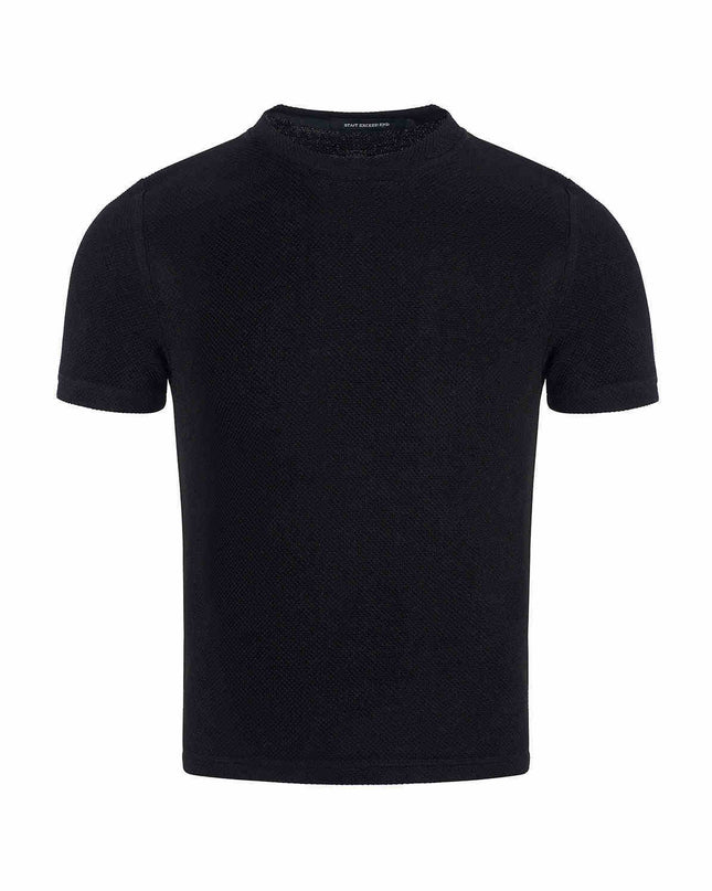Round Neck Tight Bottoming Shirt Men's Thin Stretch Short Sleeve T-shirt