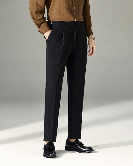Slim Fit Business Casual Pants Men