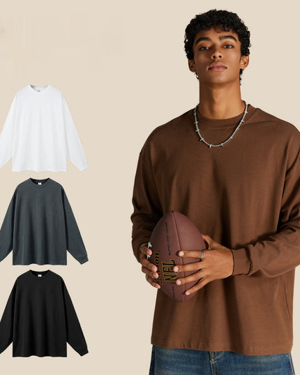 Men's Round Neck Trendy Brand Long Sleeve T-shirt