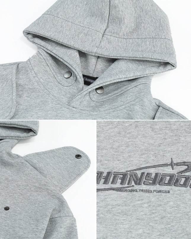 Men's Loose Pullover Personality Printed Hoodie