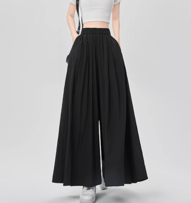 High-grade Half-length Dress High Waist Drooping Slimming Wide Leg Culottes
