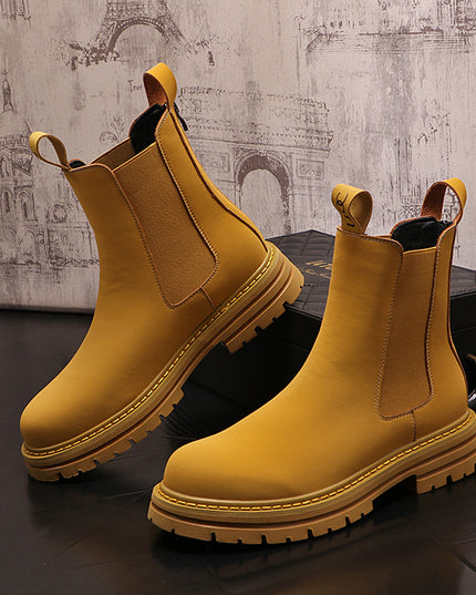 High School Help Casual Leather Shoes For Men