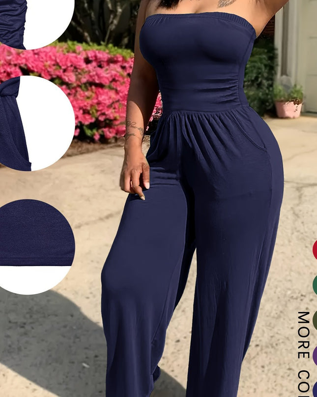 Strapless Without Belt Pockets One-piece Four Seasons Machine Washable