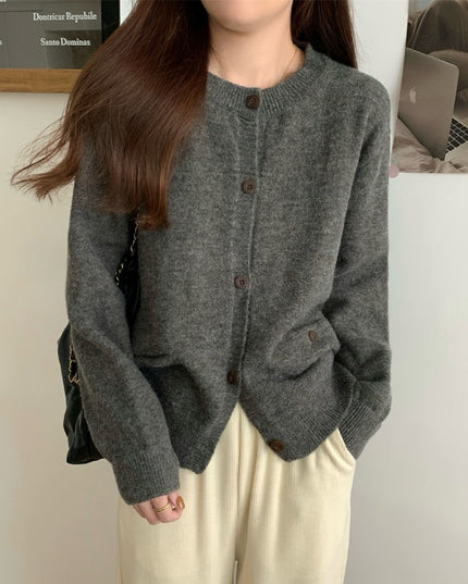 Long Sleeve Women's Knitted Cardigan Top
