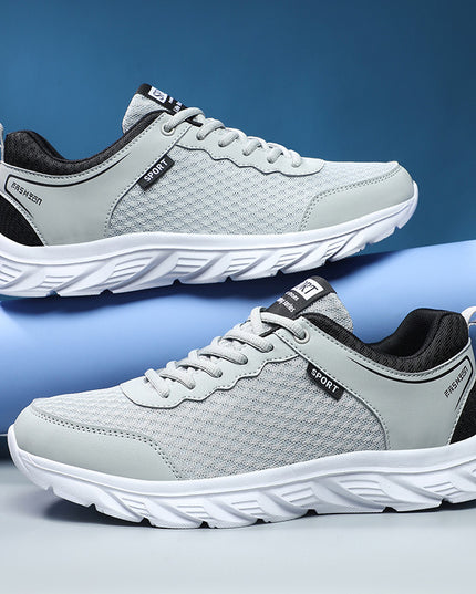 Sports Shoes Men's Shoes Mesh Casual Solid Soft Sole Large Size