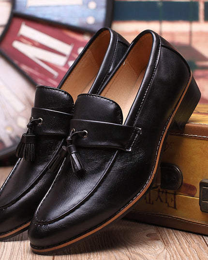 British Retro Slip-on Tassel Loafers Men's Casual