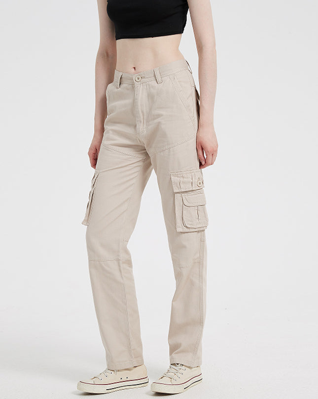 European And American Plus Size Women's Multi-pocket Sports Pants