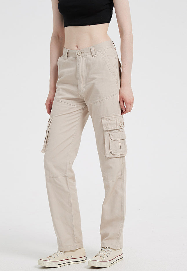 European And American Plus Size Women's Multi-pocket Sports Pants