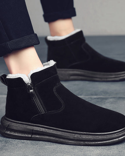 Solid Color Pig Bar Leather Casual Men's Shoes