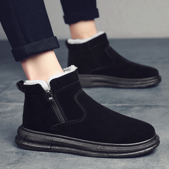 Solid Color Pig Bar Leather Casual Men's Shoes