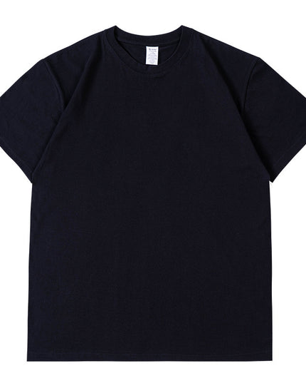 Pure Cotton Short Sleeve Solid Color Fashion Brand Loose Half Sleeve Blank T-shirt