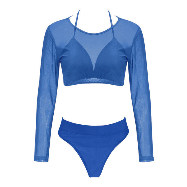 New European And American Split Swimsuit Mesh Bikini