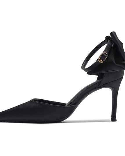 Buckle With Bow Hollowed Sandals