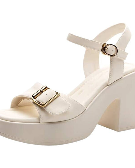 Chunky Heel Waterproof Platform Super High Heel Platform Sandals