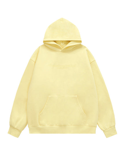 Men's Gel Printing Velvet Padded Hooded Sweatshirt