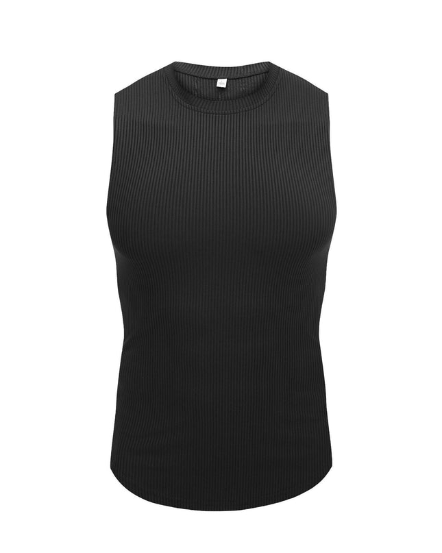 Wide Shoulder Bottoming Sleeveless Thread Vest For Men